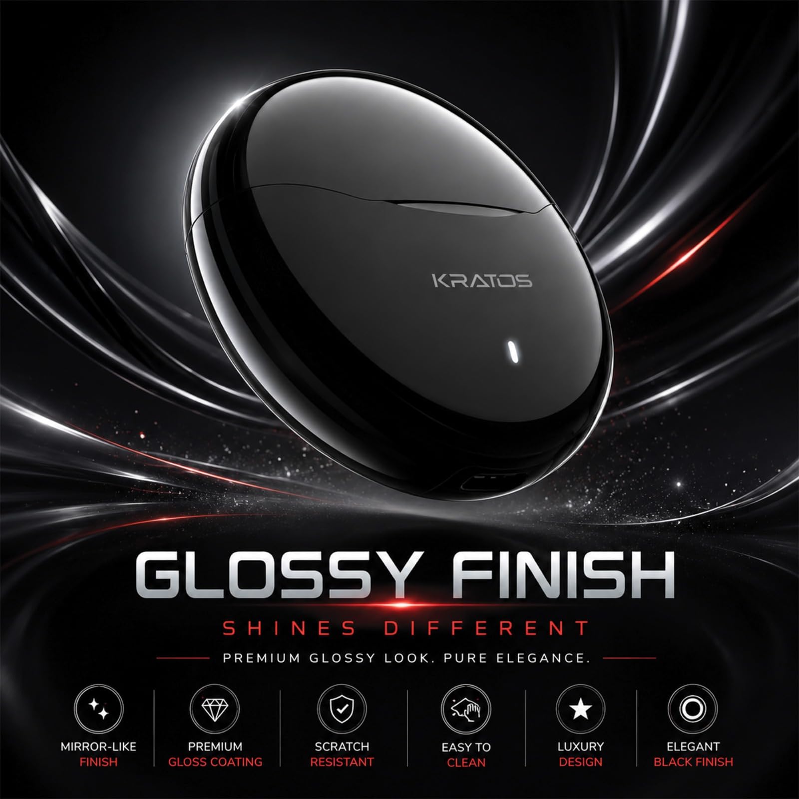 Kratos TW02 Ear Buds Wireless with 60H Playtime, Noise Isolation & Clear Calls, Bluetooth Earbuds with Voice Assistant, Ear Buds with Bluetooth V 5.3 & with Type C Fast Charging, IPX5 TWS Earphones — Amazon image 4