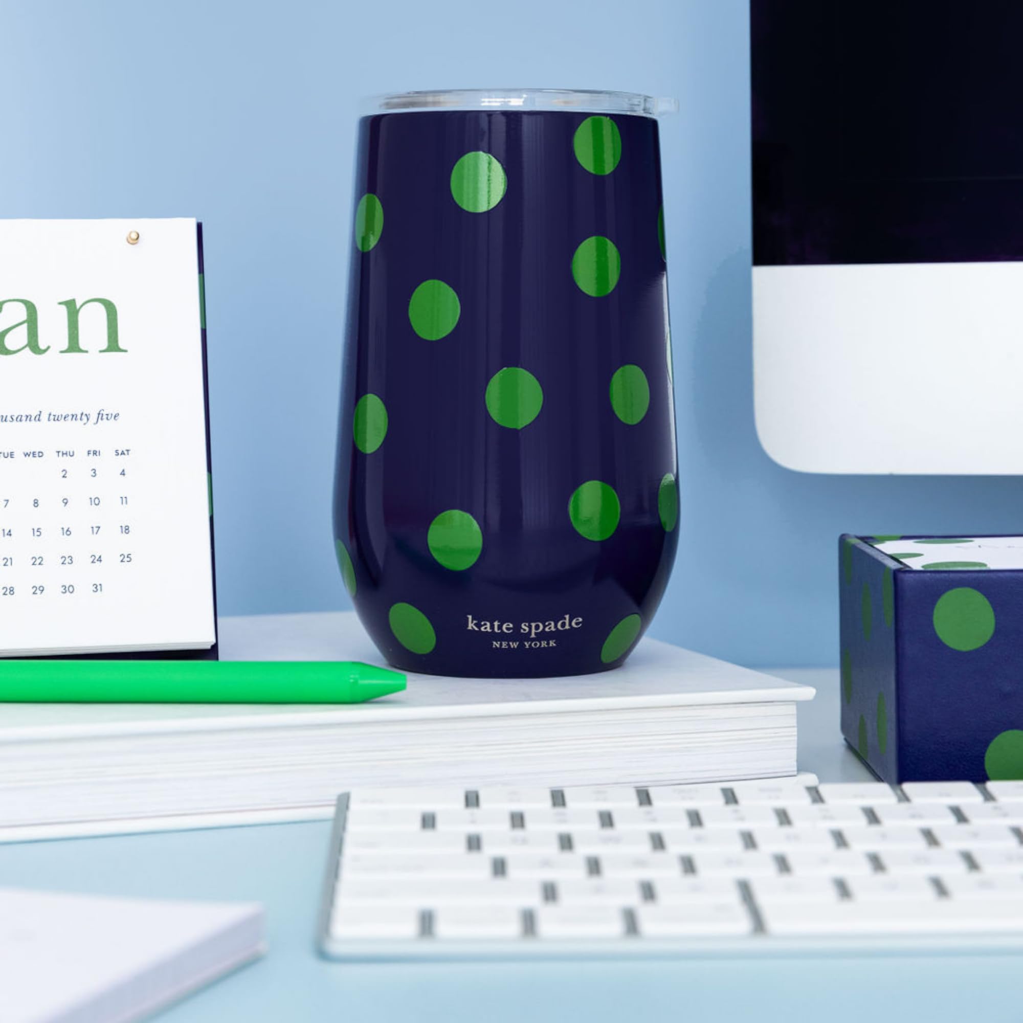 Amazon.com: kate spade new york 16 oz Wine Tumbler, Sonnet Dot