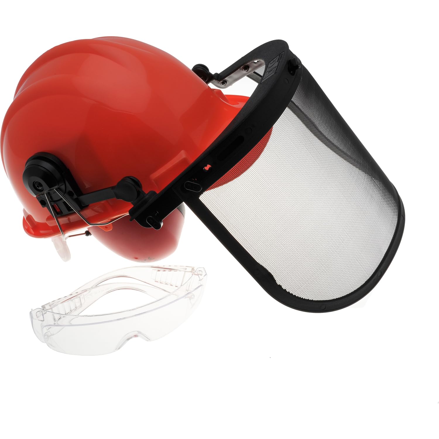 Casco forestale professionale, con visiera anti-rumore norme CE