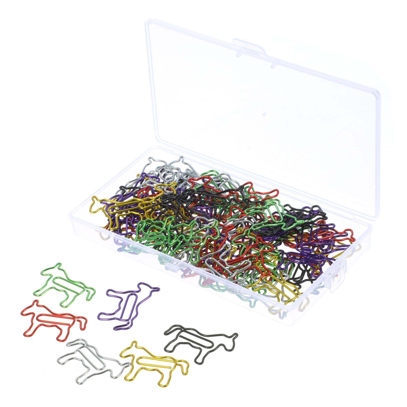 DOITOOL 5 Set Fermacarte Colorati Cavallo Clip Per Ufficio E Casa Decorativi E Pratici Per Documenti E Cancelleria 80 Pezzi * 5