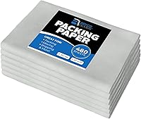Vista 1 de Hojas de papel de embalaje para mudanzas, 480 hojas, 27 x 17 pulgadas, 15 libras, fabricadas en Estados Unidos, papel de periódico, imprescindible