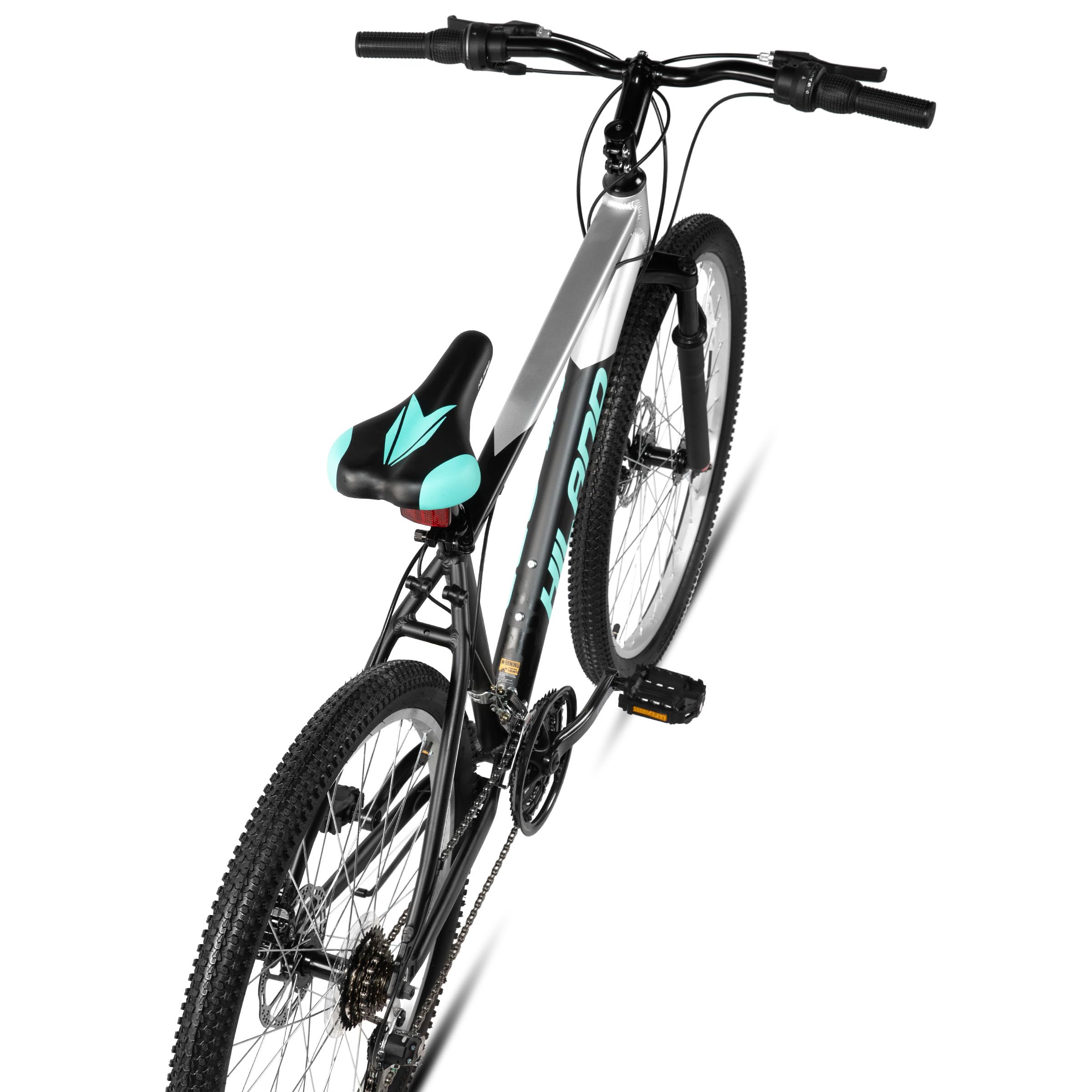 HILAND rower górski 27,5", 18 biegów, amortyzowany widelec, aluminiowa rama, hamulec tarczowy dla mężczyzn i kobiet, rower MTB czarny
