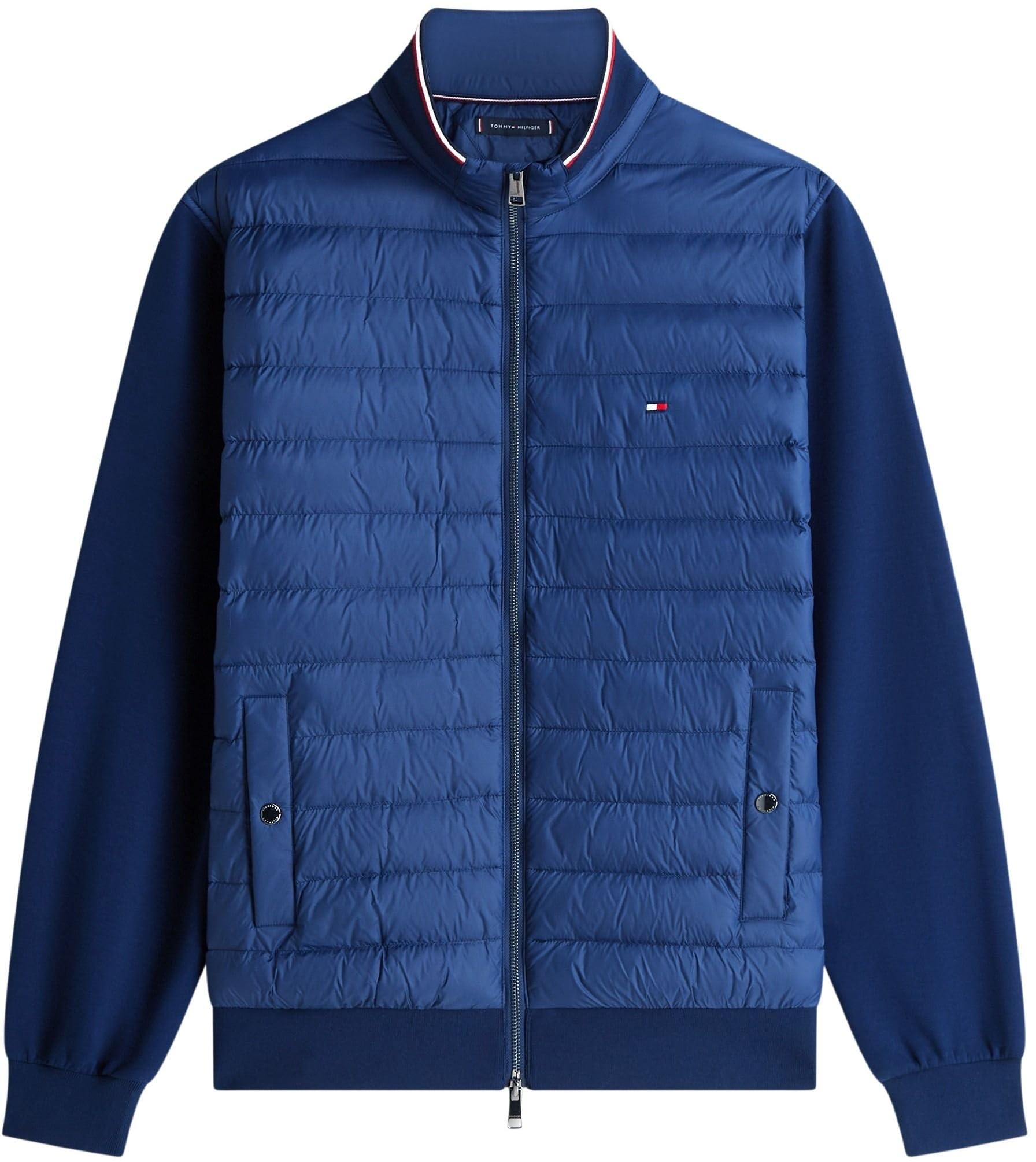 Tommy Hilfiger Mix Media ESS RWB Stand Collar Mw0mw41329 Sudadera con Cremallera Hombre