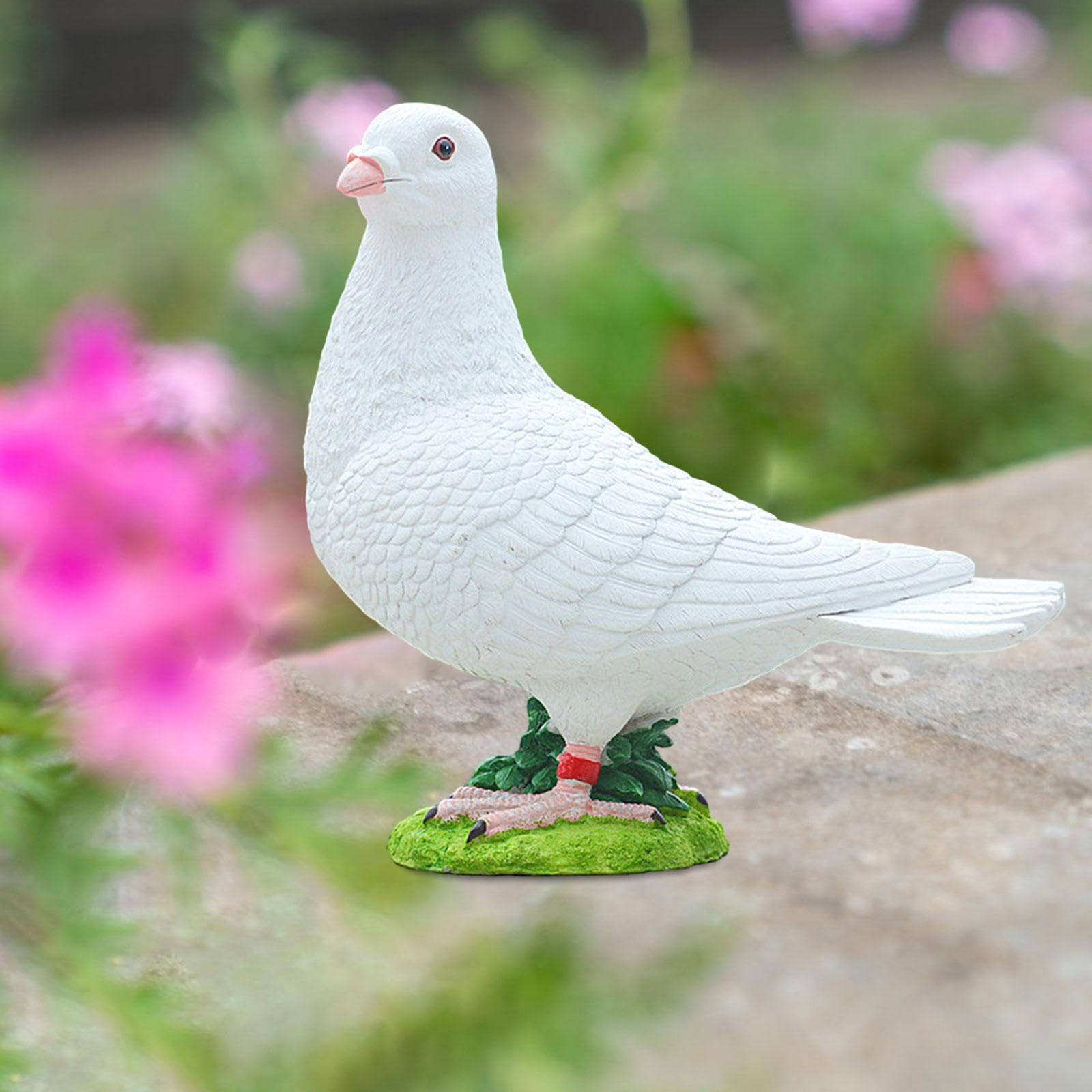 Amazon | petsola 白い鳩フィギュアシミュレーション鳩の飾り