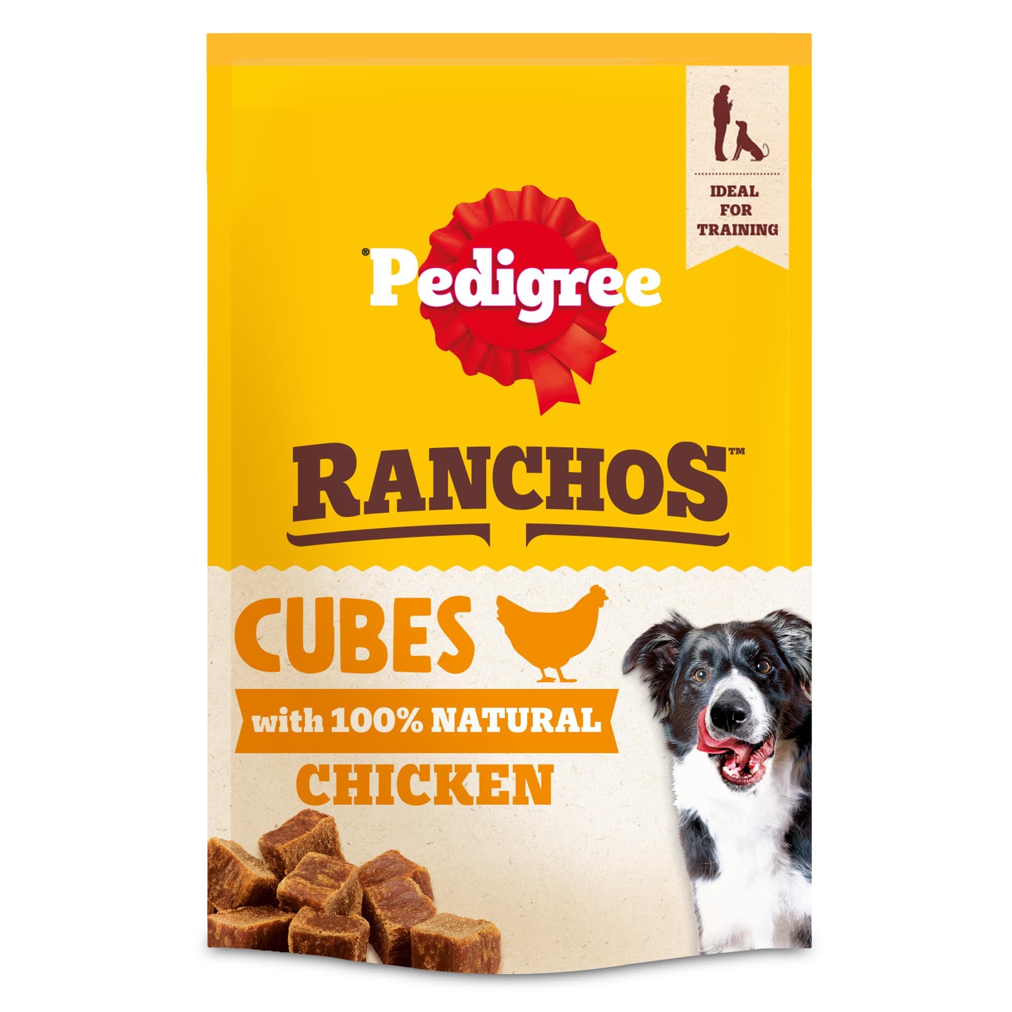Pedigree RANCHOS Dog Training Treat Cubes, With 100% Natural Chicken, 70g (Pack of 7) — image 1
