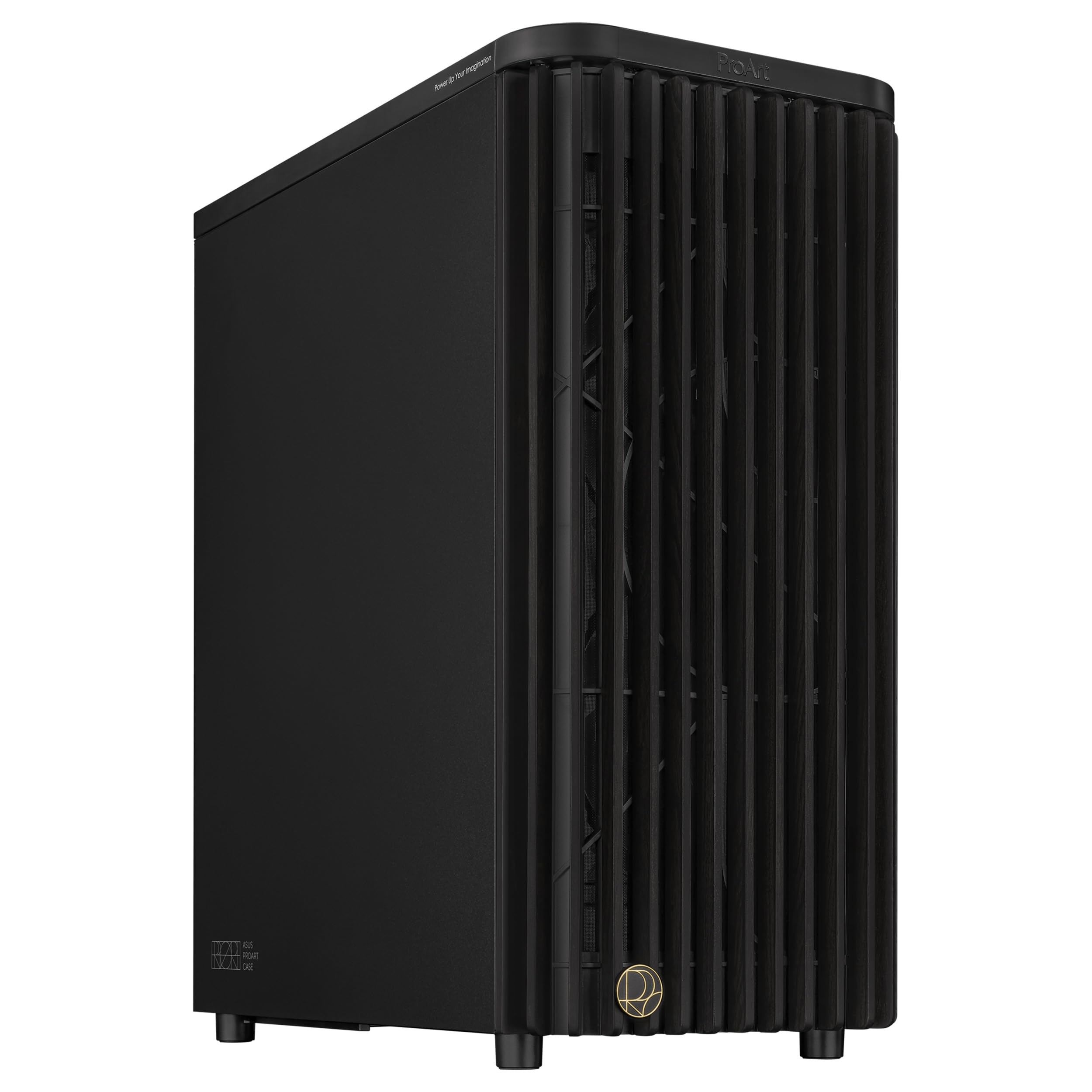 ASUS ProArt PA401, Chasis ATX con Panel de Metal, Compatible con GPU de hasta 314 mm, Dos Ventiladores de 160 mm, Bloqueo del Panel Lateral, Soporte para Fuente de alimentación extraíble