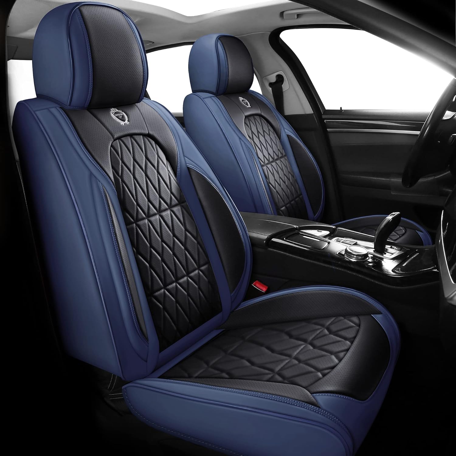 ZHNGSU Leather Car Seat Cover Full Set Seat Cover for Cars