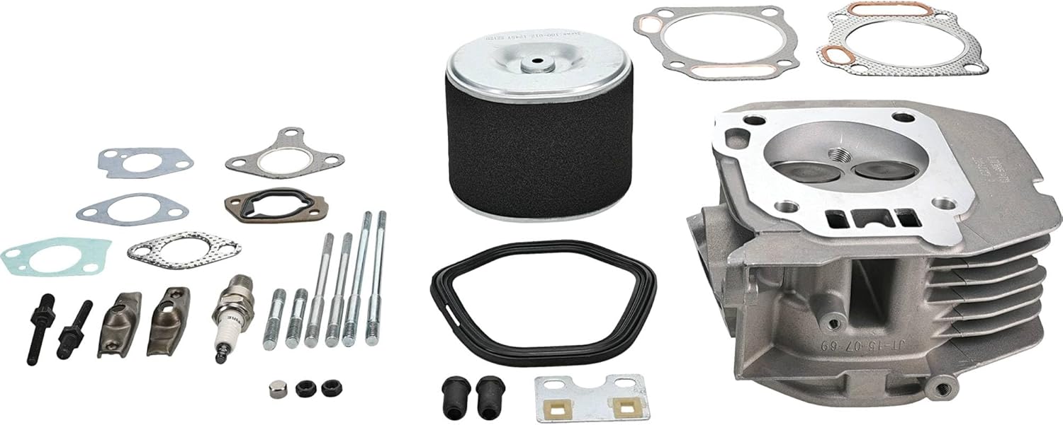 Rareelectrical Oem Grade Cylinder Head Service Kit Compatible With Honda Gx390 Gx340 Eb5000 Eb6500 Em5000 Em6500 Em7000 Generator H5013 Hs1132 389Cc 337Cc 13Hp 11Hp Ohv Replaces 12200-Zf6-406 389Cc