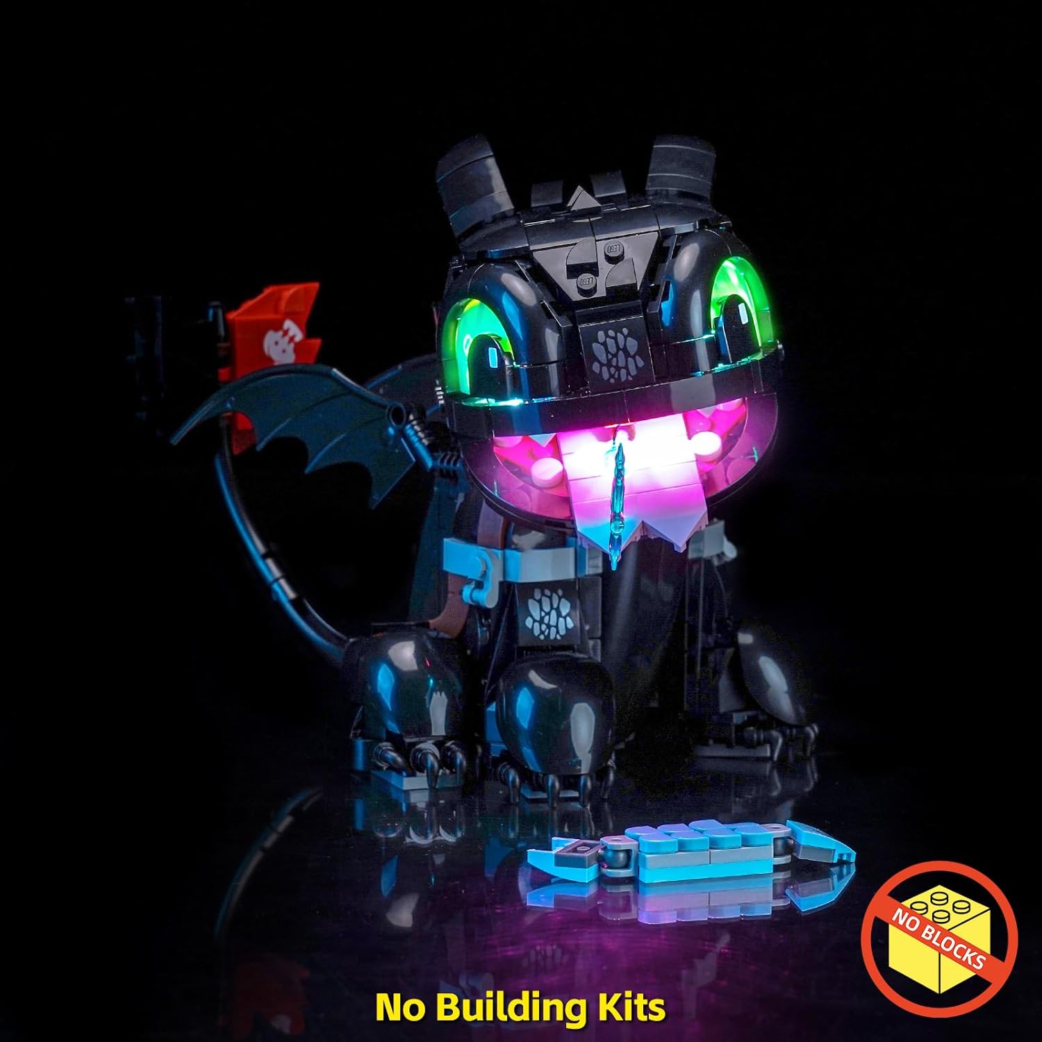 BrickBling LED Light Kit Compatible with Lego How to Train Your Dragon: Toothless 10375 (Not Come with Model) (Classic Version)