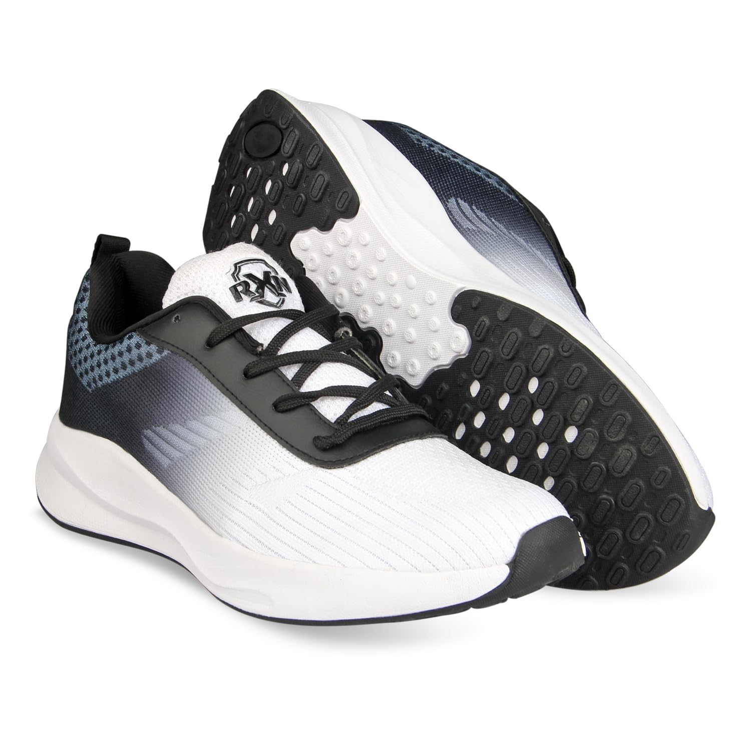 RXN Running Sports Shoes for Jogging Walking Sneaker & Lifestyle wear (White Black, 8) (B0D952DH1Z) Amazon Price History, Amazon Price Tracker