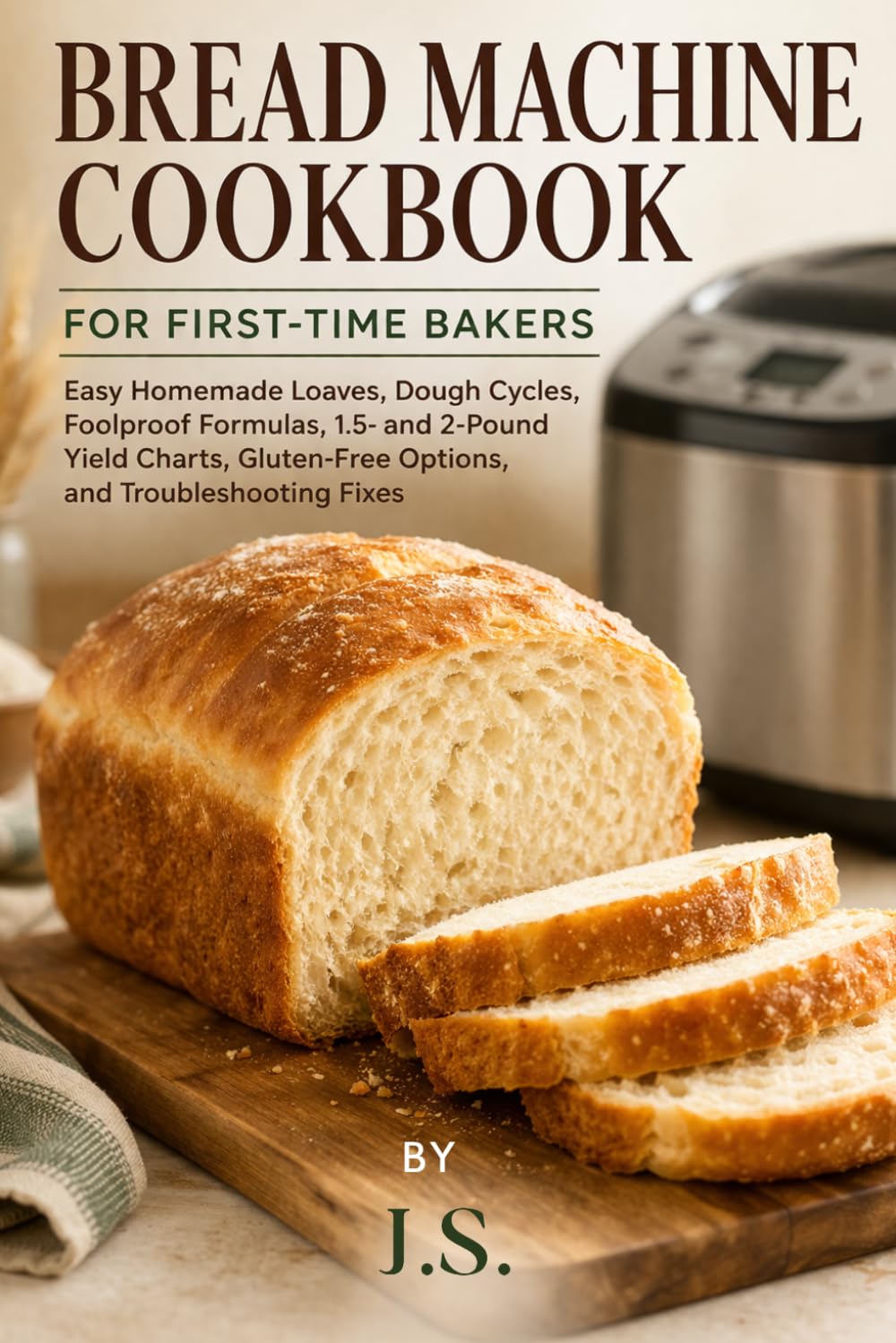 Bread Machine Cookbook for First-Time Bakers: Easy Homemade Loaves, Dough Cycles, Foolproof Formulas, 1.5- and 2-Pound Yield Charts, Gluten-Free Options, and Troubleshooting Fixes