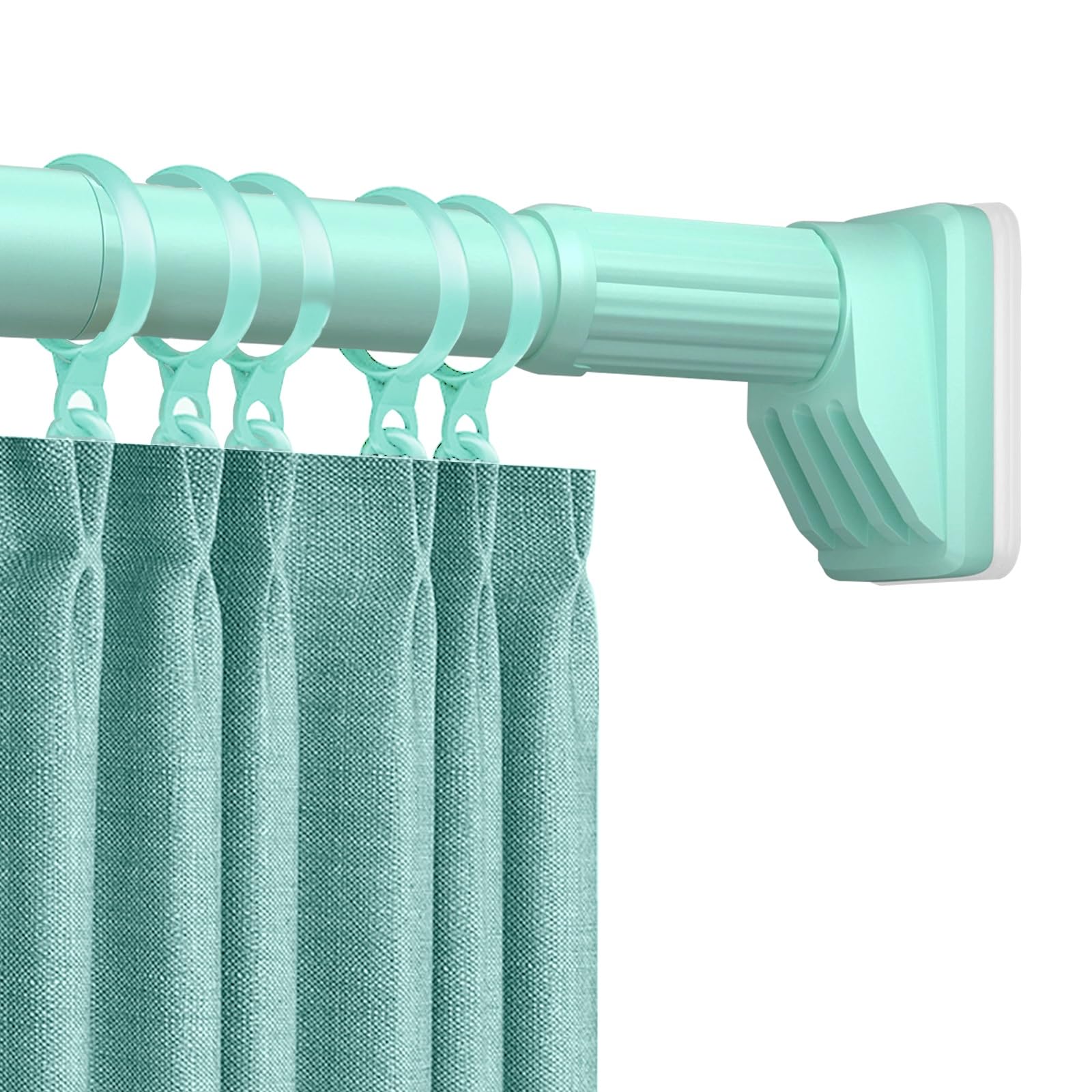 Tringle de douche réglable sans perçage | Poteau de tension en acier inoxydable de 40 à 490 cm | Pour salle de bain et cuisine | Barre de serrage extensible pour fenêtres et placards | Installation