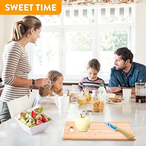 Miniatura 10 de 3 cuchillos de pelar arcoíris con funda, cuchillos de cocina de nitidez profesional, trae color de vida, hace que la vida sea mejor, cuchillo