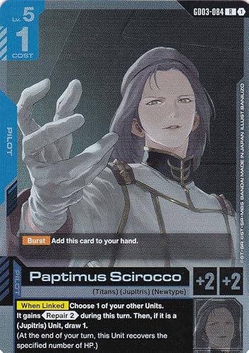 Paptimus Scirocco - GD03-084 - Rare - Englisch - Steel Requiem - Gundam TCG - mit LMS Trading Grußkarte