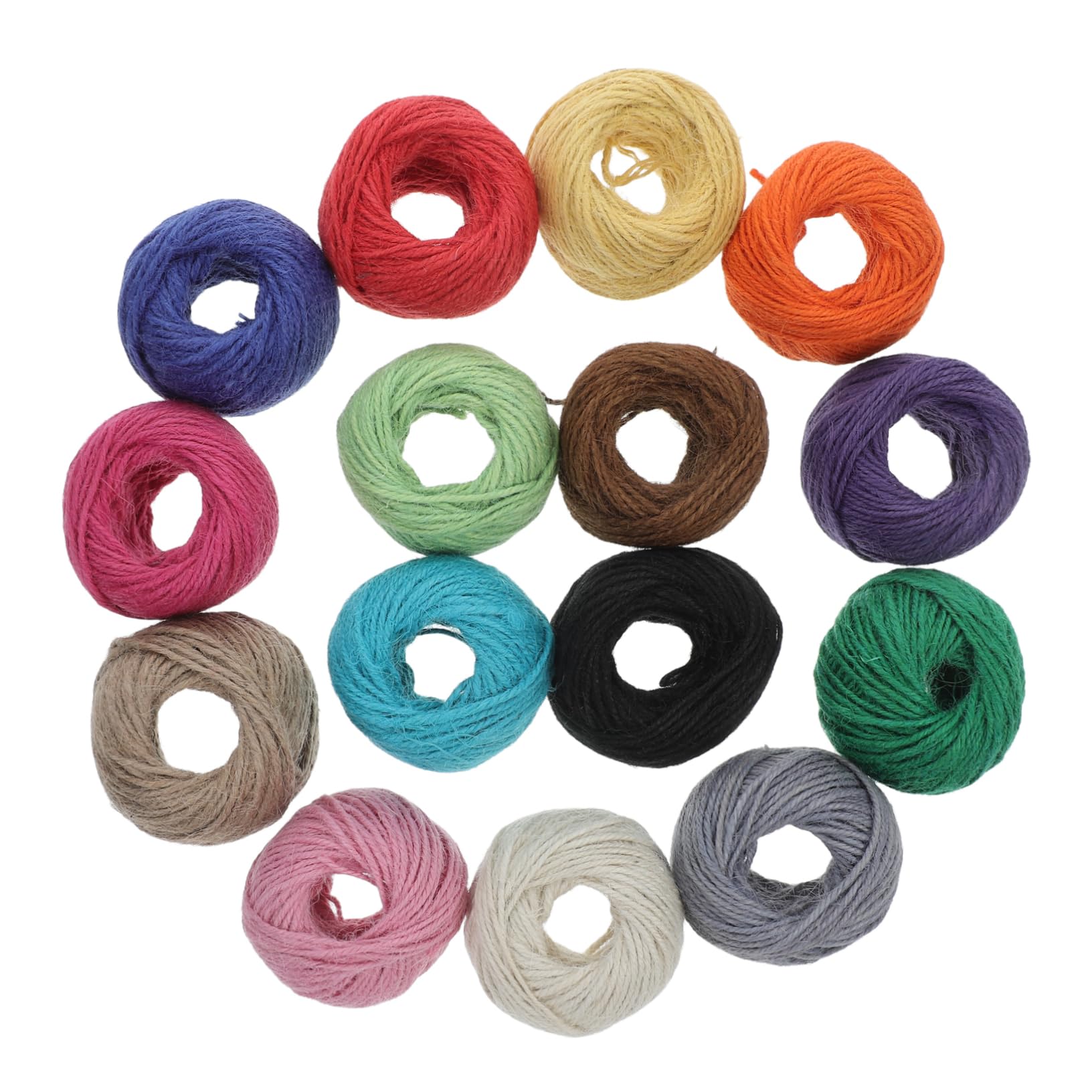 2mm Juteschnur und Bunte 25m für Makramee Bastelarbeiten
