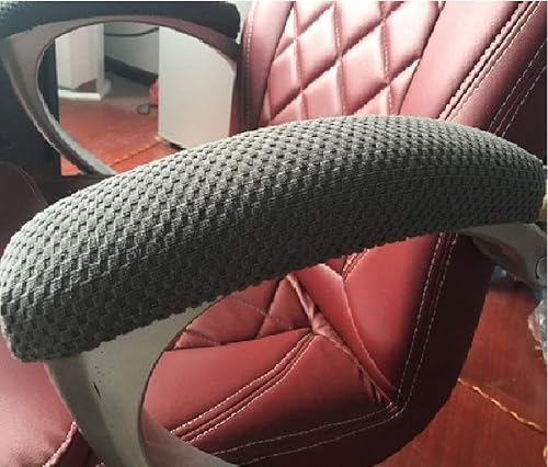COLIBROX - Fundas suaves para reposabrazos de silla simples duraderas lavables para silla de oficina 2 piezasjuego negro COLIBROX - Fundas suaves para reposabrazos de silla simples duraderas lavables para silla de oficina 2 piezasjuego negro