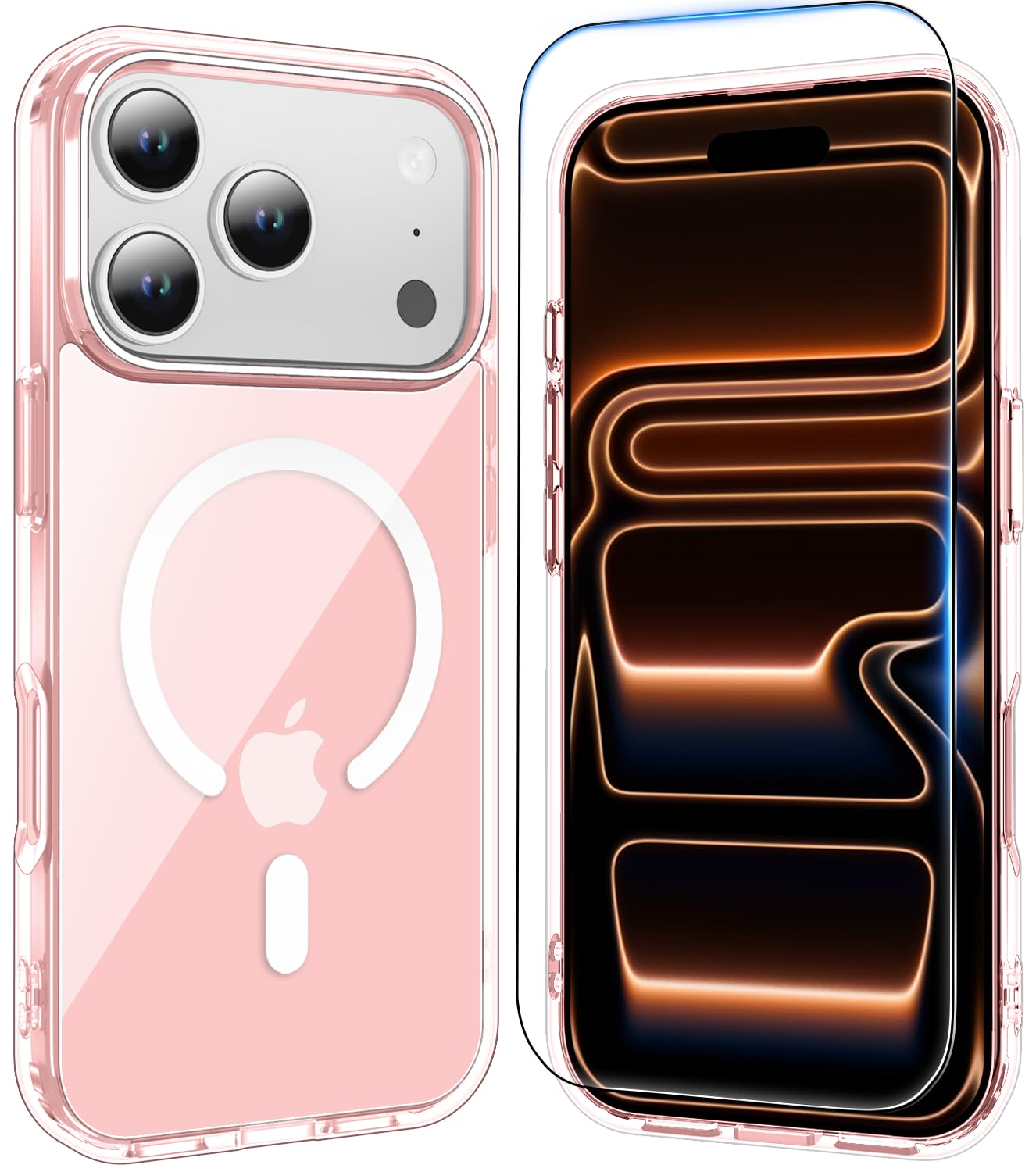 Temdan for iPhone 18 Pro Max Case/iPhone 17 Pro Max Case, Pink