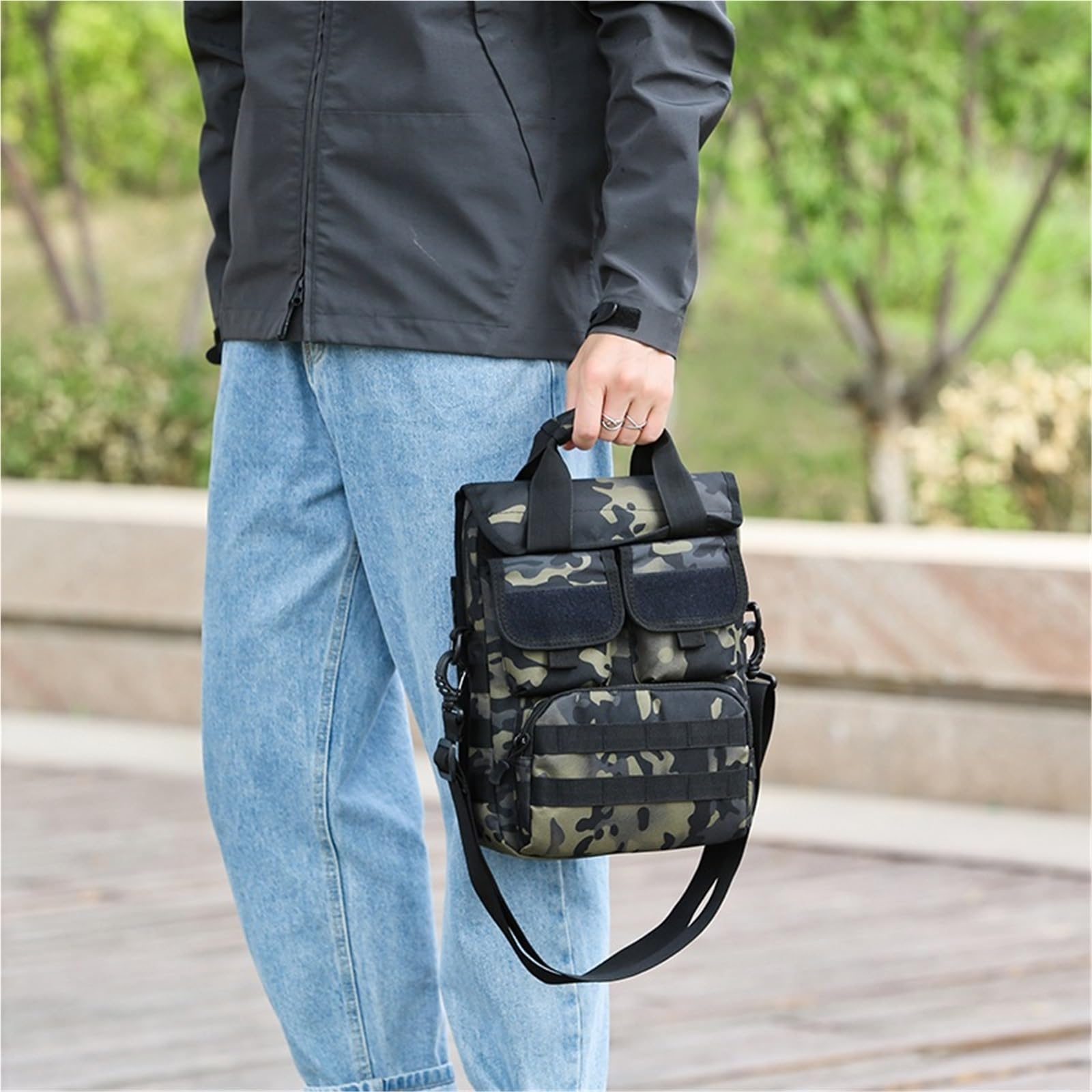 Outdoor Tasche Taktische Reise Rucksack Camping Ausrüstung Wandern Liefert Sport Männer Frau Tasche Klettern(Night camouflage)