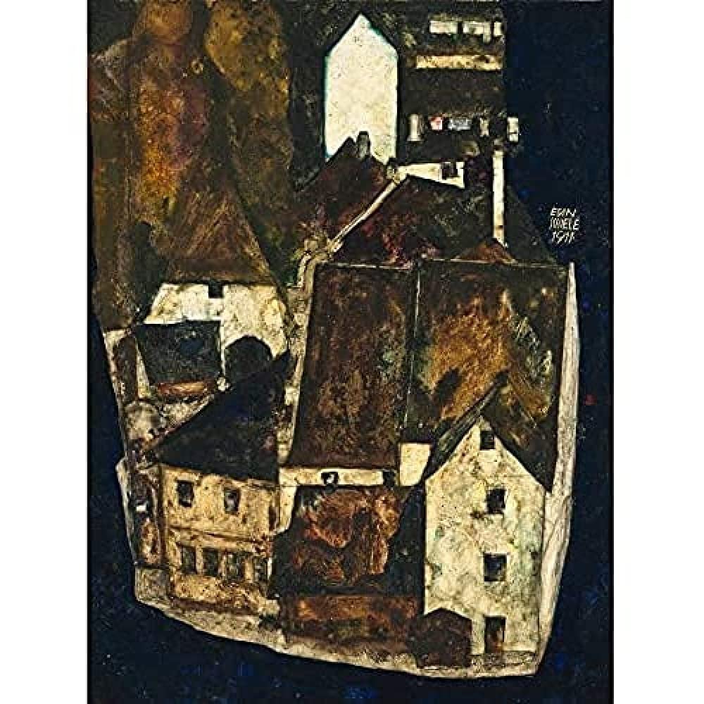 Egon Schiele Dead City Iii City On The Blue River Iii Unframed Wall Art Print Poster Home Decor Premium