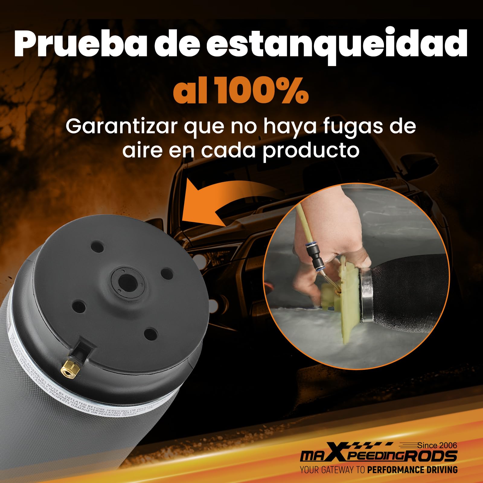 maxpeedingrods Bolsa de Aire Suspensión, Resorte Trasero para Amortiguador de Aire, Muelle de Suspensión Neumática, Air bag para ML GL Class W164/ X164 ML63 AMG Rear 2007-2011, Instalación Fácil