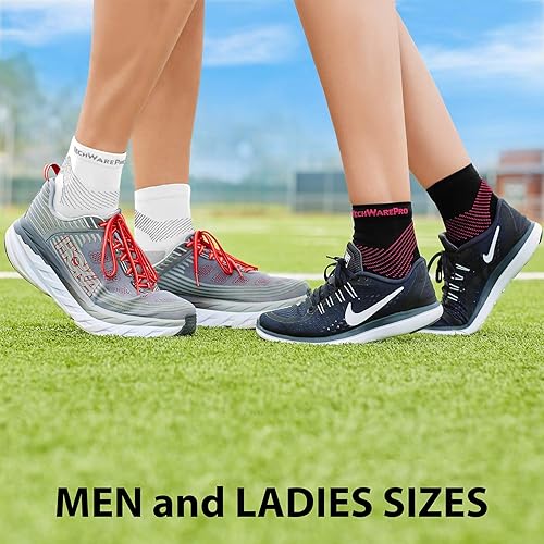 Miniatura 4 de TechWare Pro - Calcetines para fascitis plantar, calcetines de compresión de tobillo de grado terapéutico, para mujeres y hombres Nano calcetines