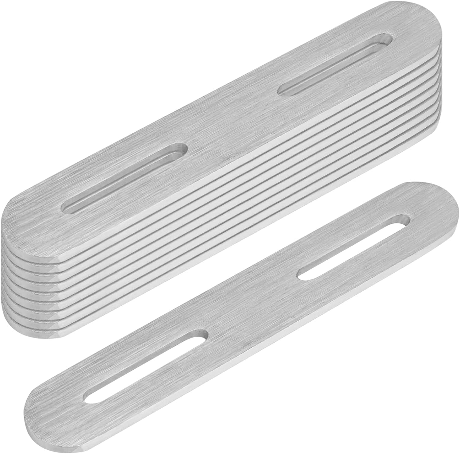 10 Pcs Flat Straight Brace for 6", Stainless Steel Adjustable Slotted Flat Mending Plate, 3/32" Thick