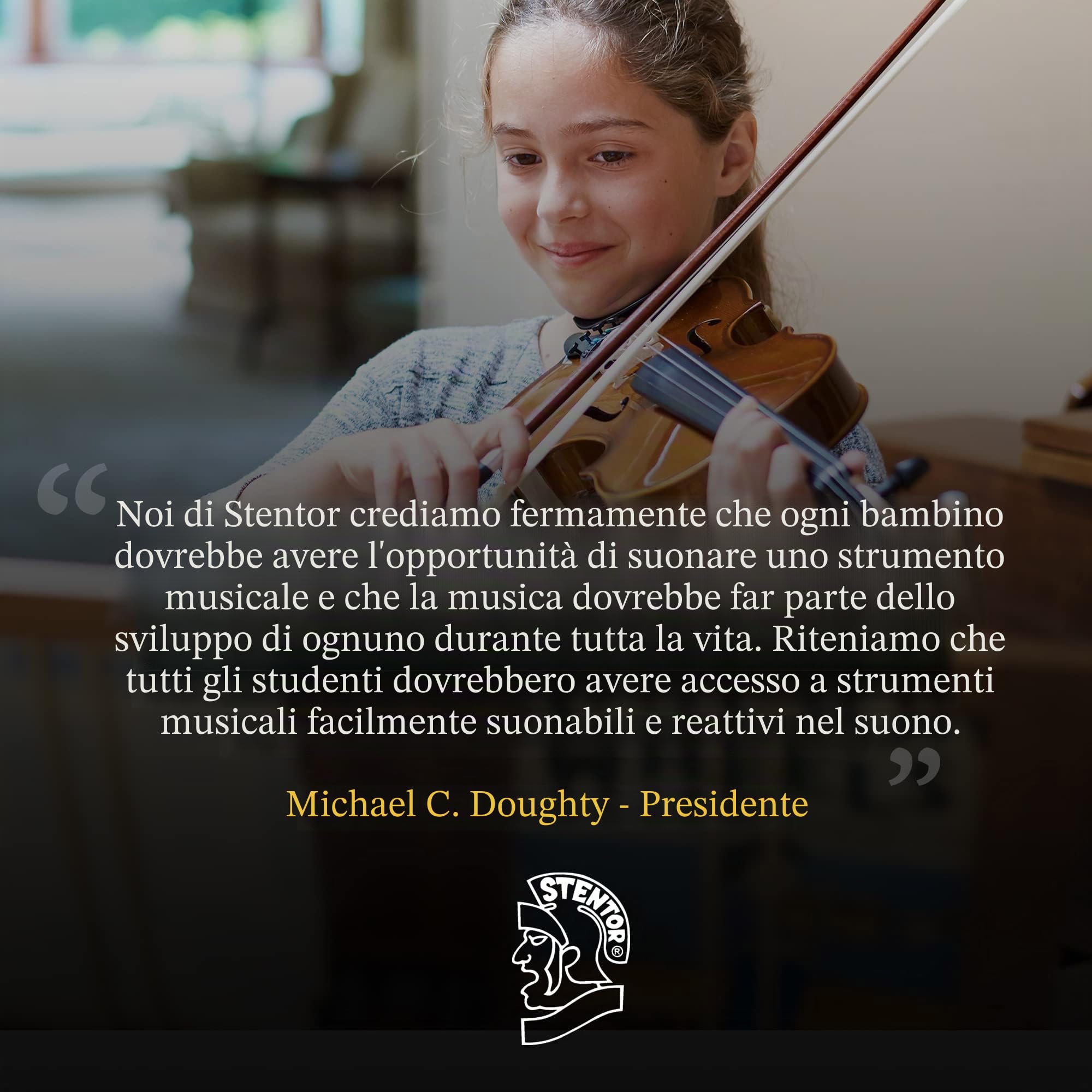 Stentor - Violino standard da studente, misura 4/4,per principianti, con archetto in legno e custodia (1018A - 4/4)