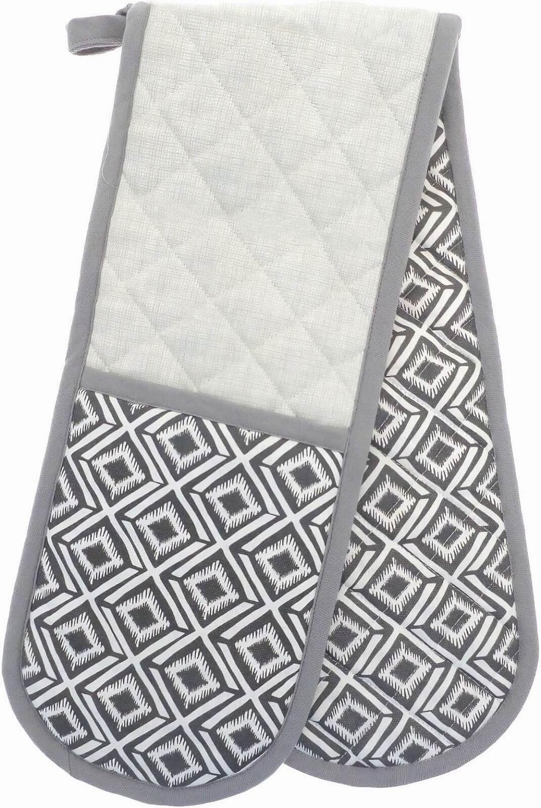 Double Oven Gloves Heat Resistant Cotton Kitchen Padded Mitts for Home Cooking Baking (Design 6) โ image 1