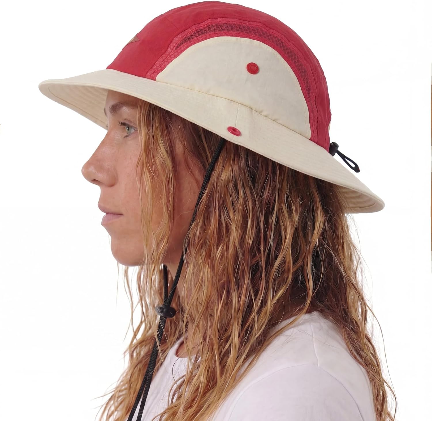 Color-Blocked Fisherman Style Sun Hat for Outdoor Camping, Surfing & Vacations - Wide Brim, UV Protective, Anti-Slip