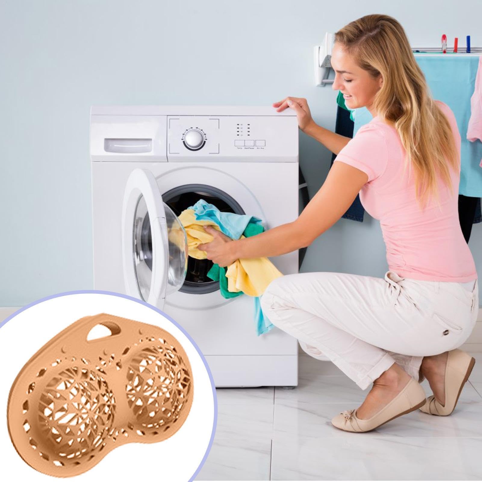 Sac De Lavage Soutien-Gorge En Silicone Maille – Protection Lingerie Délicate Machine à Laver/Sèche-Linge, Double Bonnet, Anti-Déformation