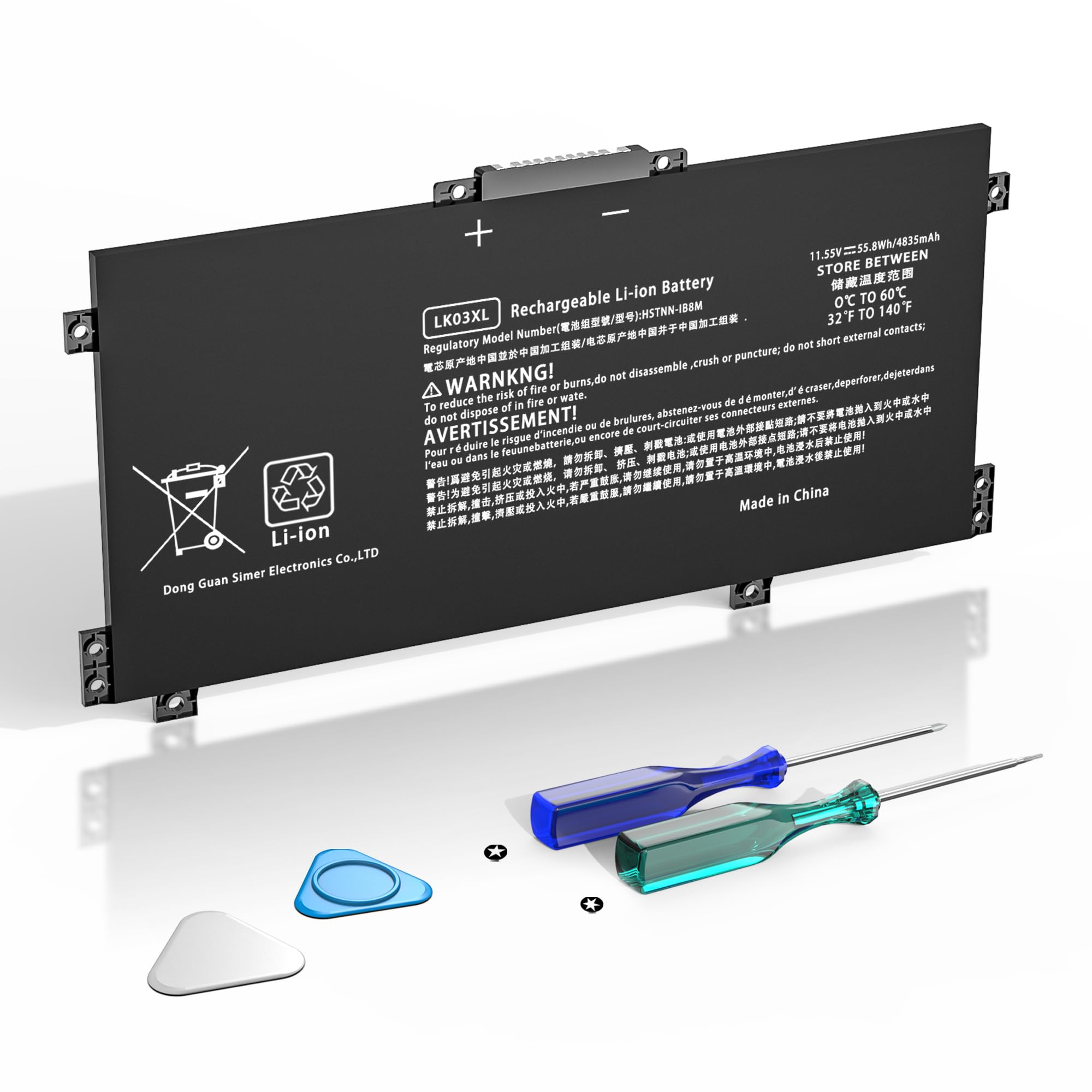 YUERYE LK03XL Battery Compatible with HP Envy X360 Convertible 15m-bq1xx 15m-bp0xx 15-cr0xxx 15-bq2xx 15-cp0xxx 15t-cn 17-ae1xx 17m-ae011dx