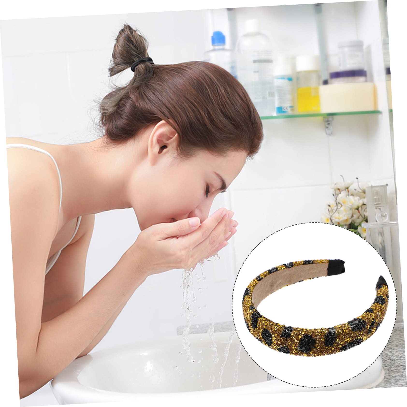 Healeved 4piezas Diadema De Cristal Natural Piedras Brillantes Para Novias y Damas De Honor Accesorio Para Eventos Especiales y Ceremonias