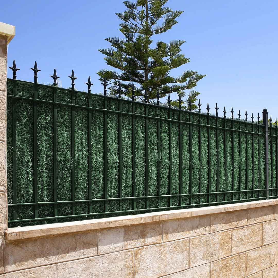 BONERVA | Seto Artificial Decorativo con 36 Varillas por Metro para Patios, Balcones, Vallas y Jardines| Medida 2 x 3 Metros | 85% Ocultación | Fácil instalación, sin Mantenimiento, Anti UV.