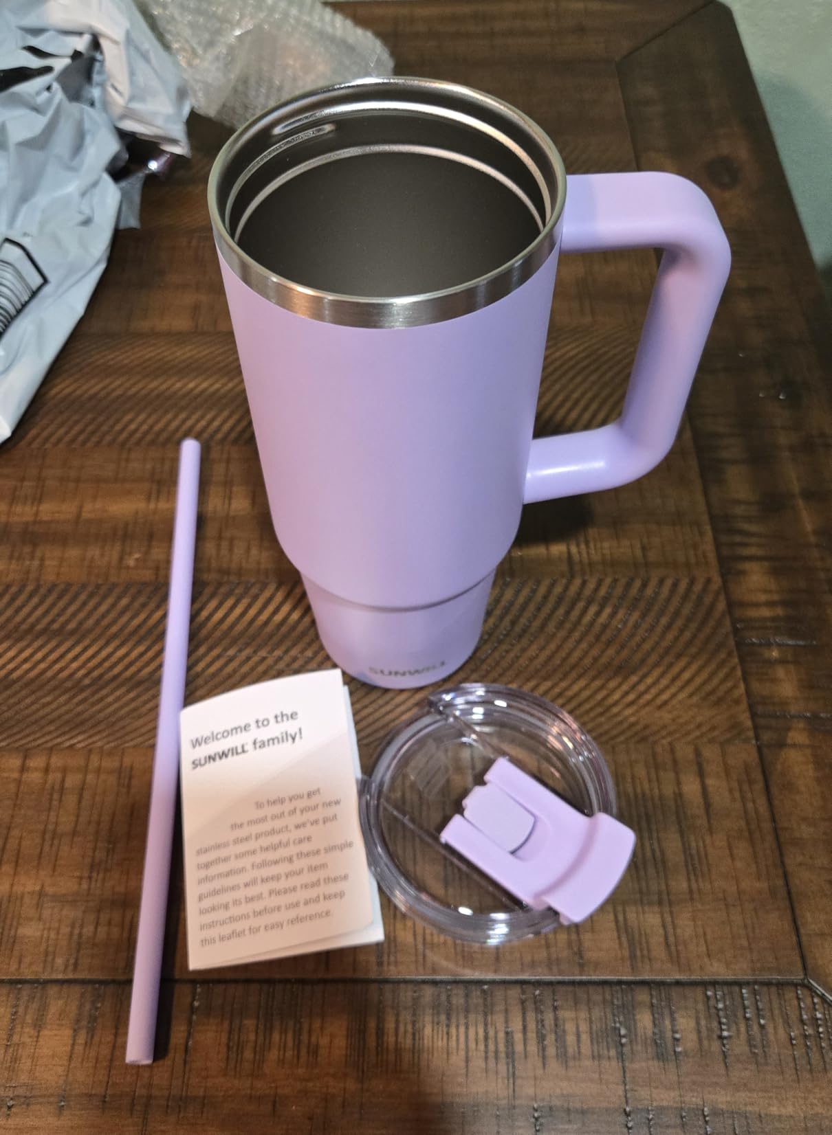 Customer-submitted SUNWILL tumbler photo