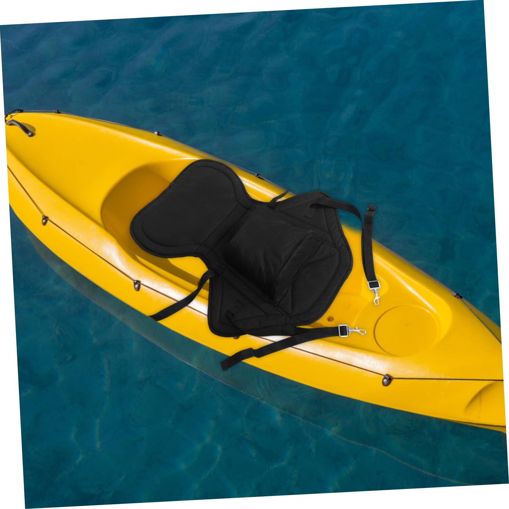 INOOMP Asiento Hinchable para Kayak Negro de Tela Oxford Reutilizable