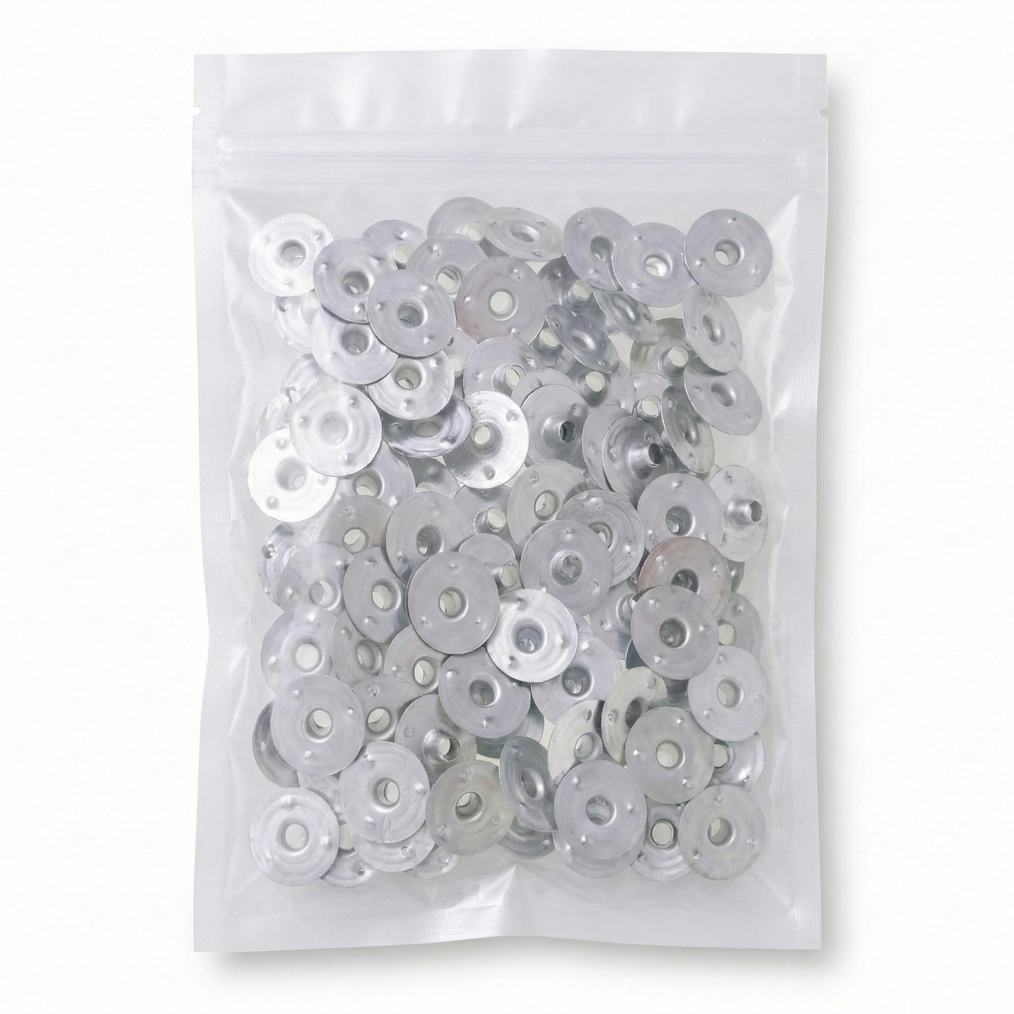 Gmall Candle Wick Sustainers, Aluminum, Silver, 4 mm Diameter, Wick Tabs for Candle Making and DIY Crafts (600) 2