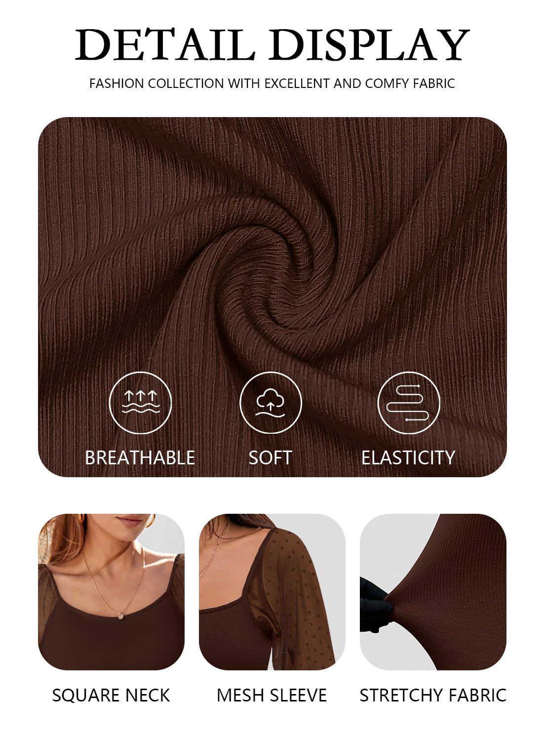 DOROSE Womens Mesh Long Sleeve Shirts Casual Blouses Tops