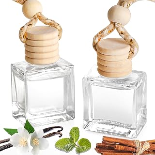 2-Pack Caramel & Vanilla Oud Car Air Freshener Hanging Long Lasting Scent Essential Oil Diffuser Car Perfume Inspired Fragrances for Men for Women by VUTOLLOSA