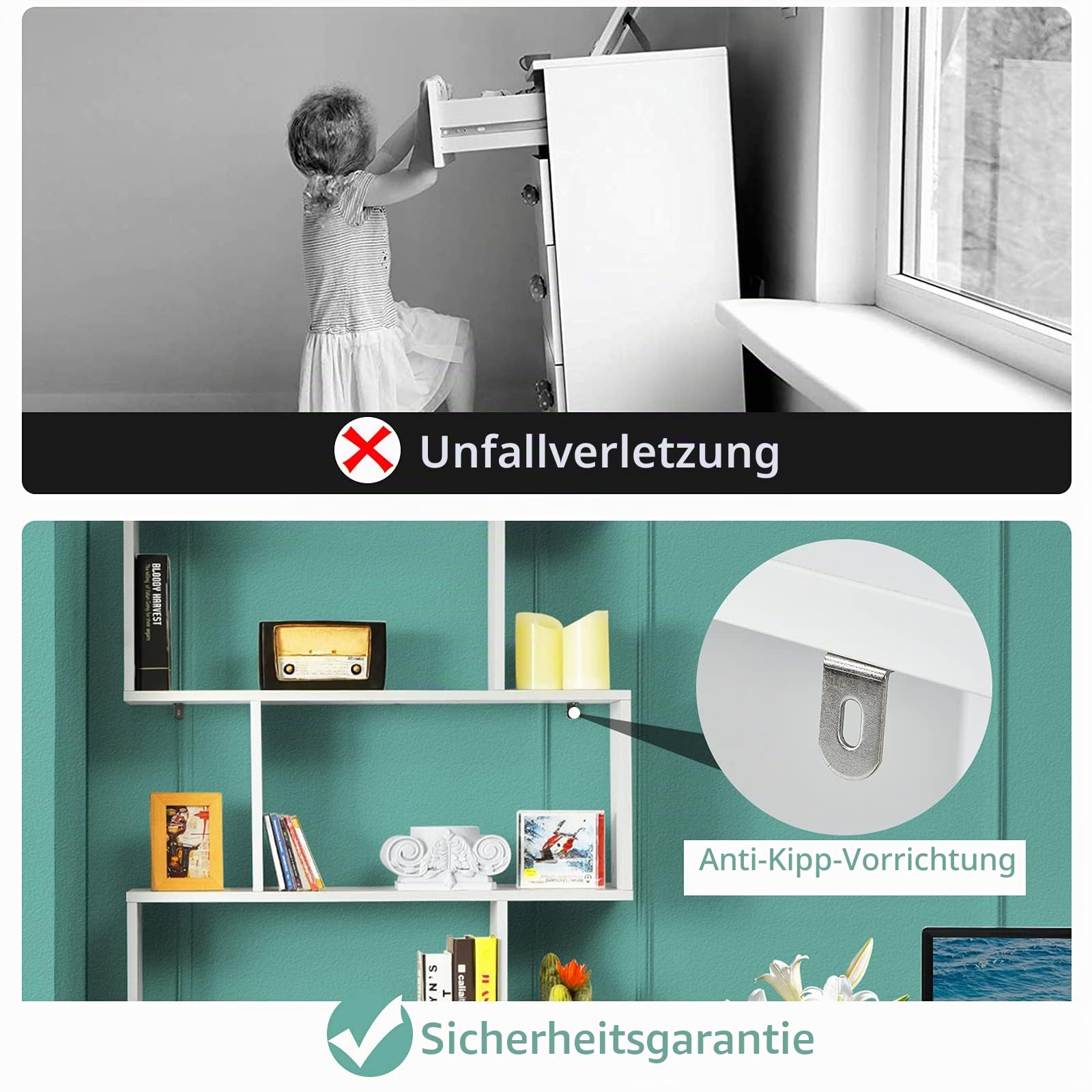 GIANTEX Bücherregal 6 Ebenen, Standregal Büroregal Holz, Aktenregal freistehend, Ausstellungsregal Lagerregal schmal im Industrie Design, Holzregal Allzweckregal in S-Form (weiß)