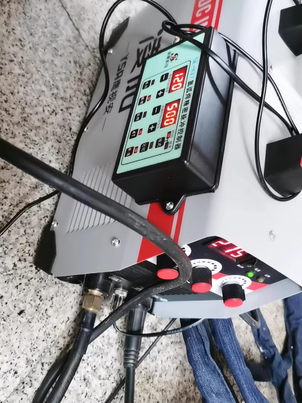 Argon Lichtbogenschweißen Hochpräziser Zeitimpulsregler, DIY Kaltschweißmaschine aus Edelstahl Modifiziertes Kaltschweißgerät SL-KV7