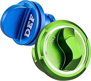 Amazon.com: ROMELACK Magnetic Billet Aluminum Diesel Fuel Cap & DEF ...