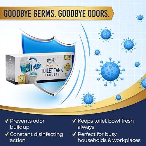 Miniatura 2 de Once Every Month Premium Toilet Tank Tablets, 3+ Year Supply, 50 Count, Spearmint Scent