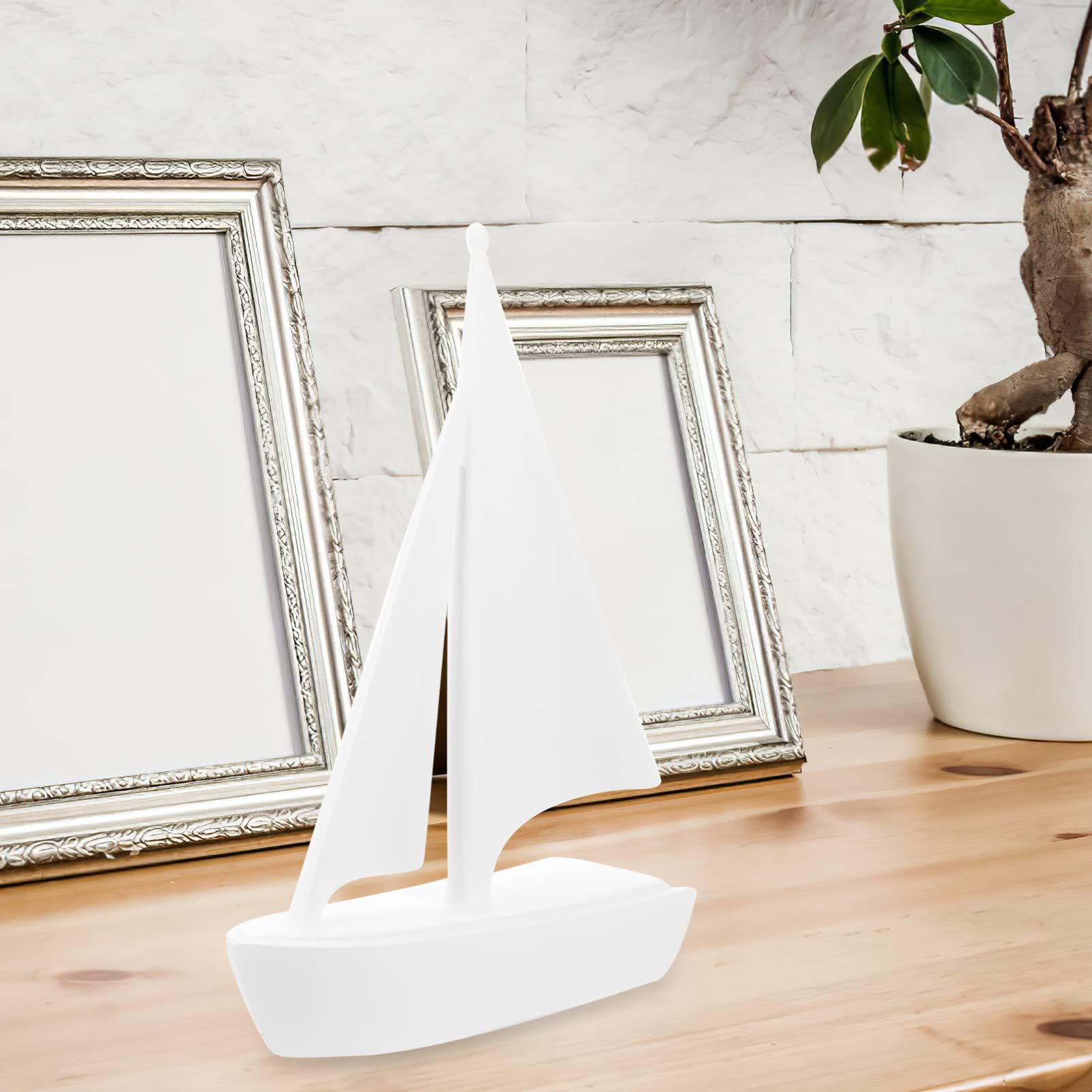 Veemoon Ornamento in Resina Forma Di Barca Vela Decorazione Retrò Per Barca Vela Artigianato Da Tavolo Per Ufficio Arredamento Per Casa Un Unico e Creativo