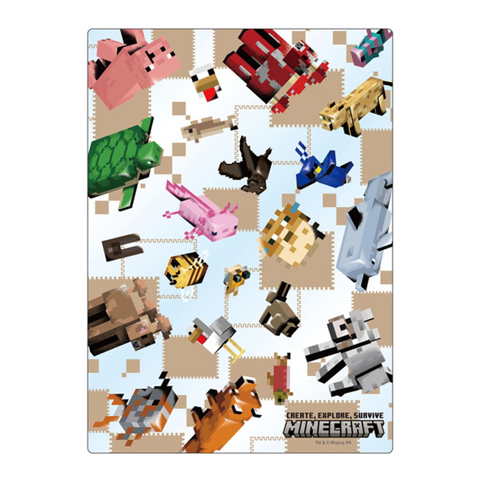 Amazon.co.jp: ケイカンパニー(K Company) Minecraft 下敷き クリア
