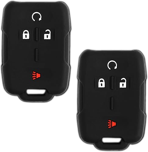 KeyGuardz - Funda protectora para llave de coche inteligente sin llave para Chevy GMC Sieraa Silverado (paquete de 2)