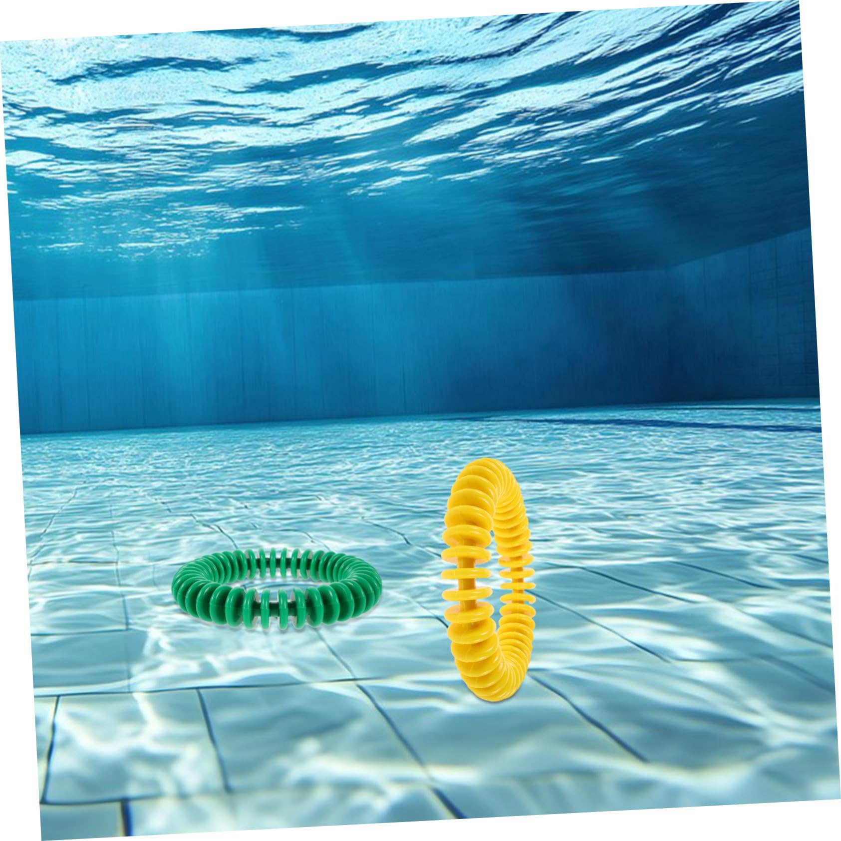 Aros de Buceo Coloridos 4 Piezas Plástico para Niños Entrenamiento
