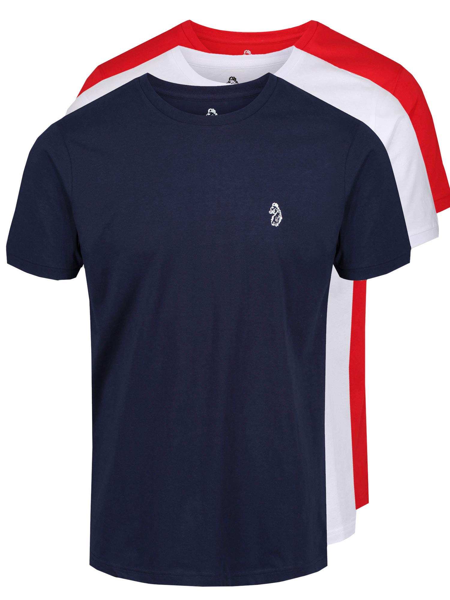 LUKE 1977 Mens Johnys 3 Pack Short Sleeve Crew Neck T-Shirt Top