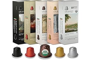 Organic USDA Café Romano Coffee Pods Compatible with Nespresso Original