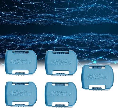 Miniatura 4 de Diyeeni Paquete de 5 soportes de batería para batería de litio de 40 V, soporte de batería adecuado para herramienta eléctrica, con agujeros para