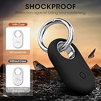 Vista 3 de Smarttag2 Soporte Compatible con Samsung Galaxy SmartTag2, Funda de Silicona Suave Protección Integral Contra Rayones y Caídas, con Llavero Adecuado